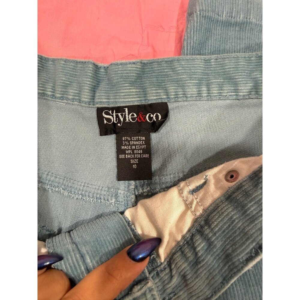 Blue corduroy jeans - Picture 3 of 3